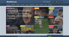 Desktop Screenshot of memenoticias.com